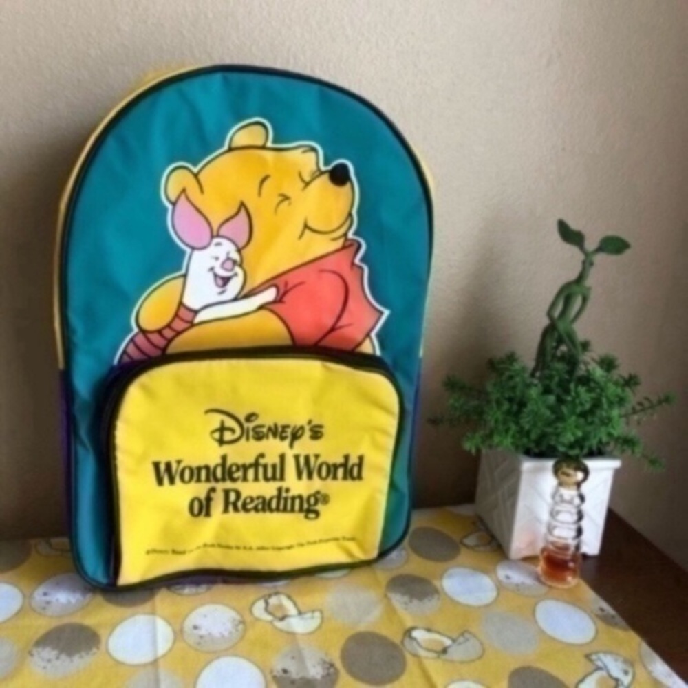 Kids Vintage Winnie the Pooh color block backpack